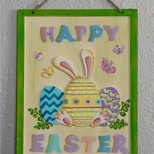 Easter Bunny Wall Decor with Multicolor Design